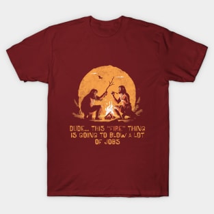 Concerned cavemen T-Shirt